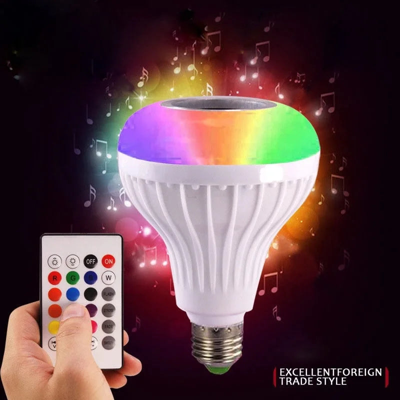 Lâmpada de controle remoto de música bluetooth lâmpada de música led rgb lâmpada de música de controle remoto colorido