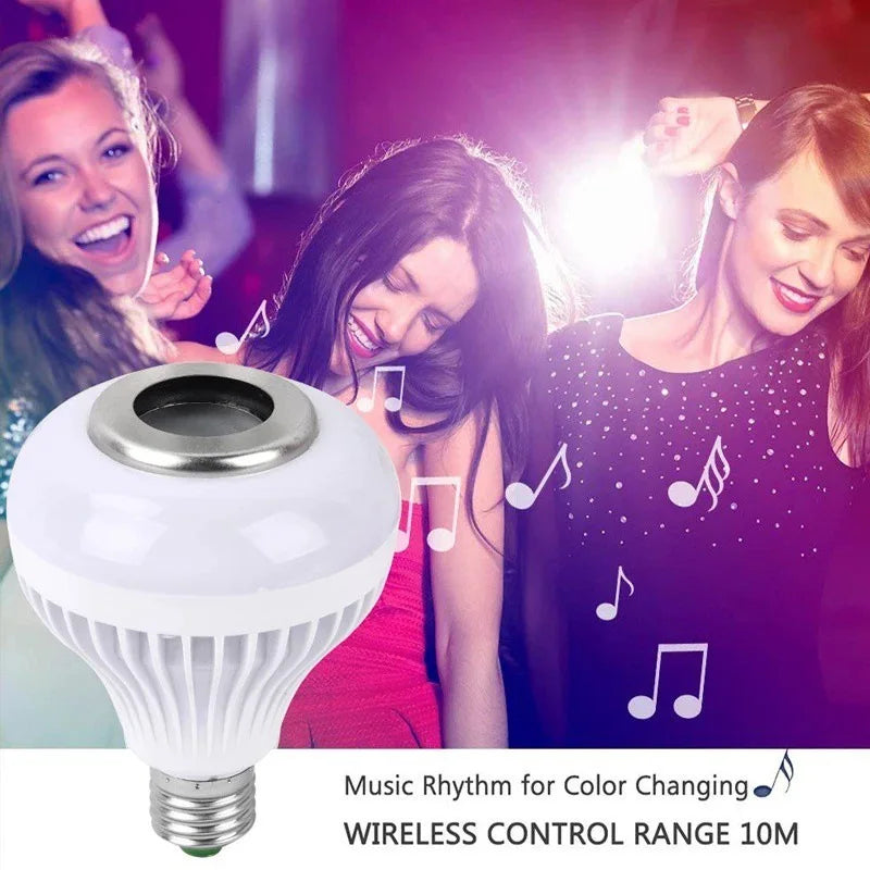 Lâmpada de controle remoto de música bluetooth lâmpada de música led rgb lâmpada de música de controle remoto colorido