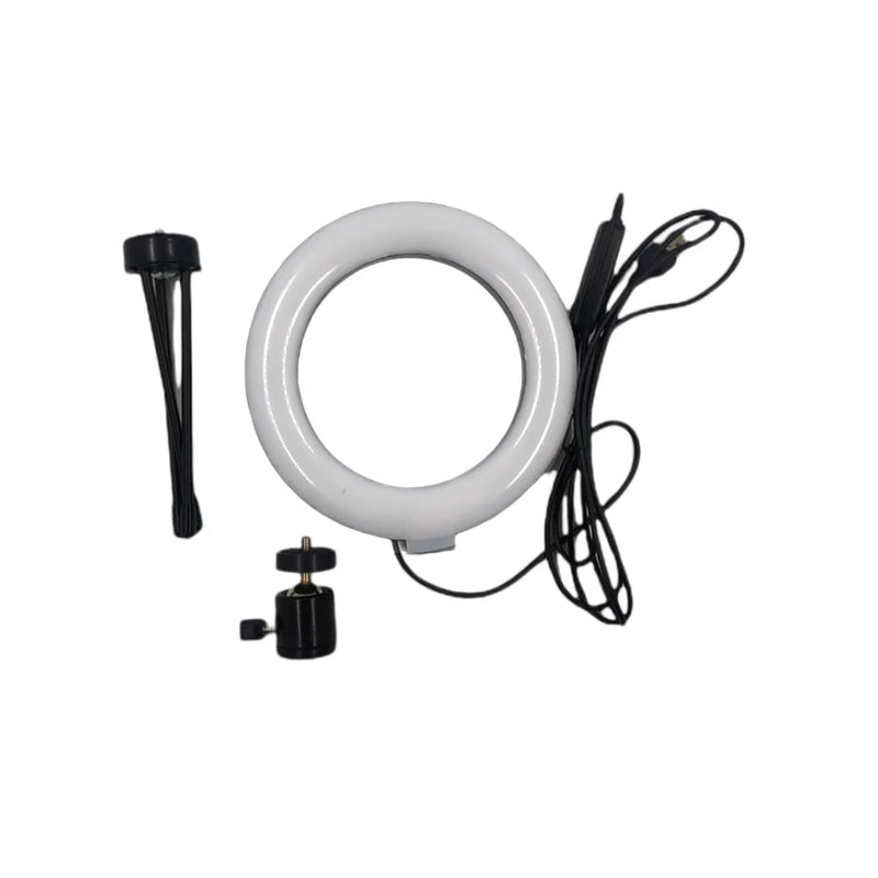 Ring Light Led 6 Polegadas Com Suporte De Telefone